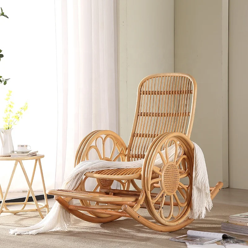 Lounge with entertaining bedroom living room rattan rocking chair