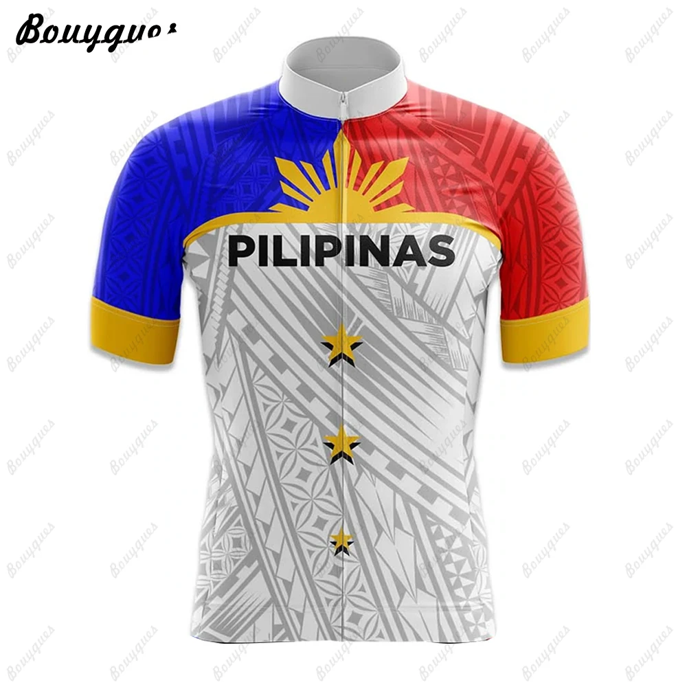 Philippines Men Cycling Jersey MTB Maillot Bike Shirt Downhill Jersey High Quality Pro Team Tricota Mountain Bicycle Clothing