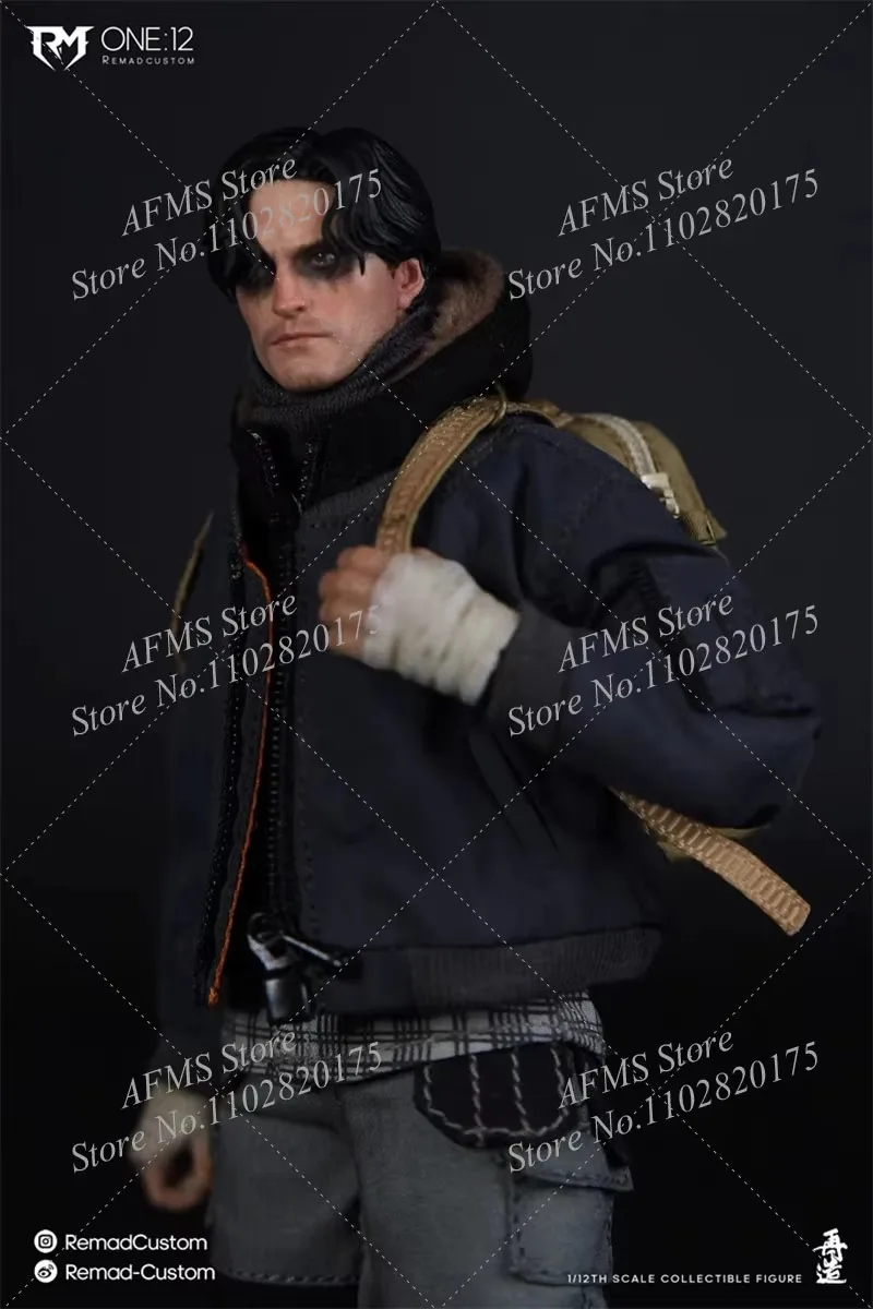 ريماد مخصص RM013 1/12 مقياس تحصيل الشكل دراجة نارية الحارس روبرت باتينسون بات هيرو 6 بوصة الرجال الجندي عمل الشكل لعبة #2