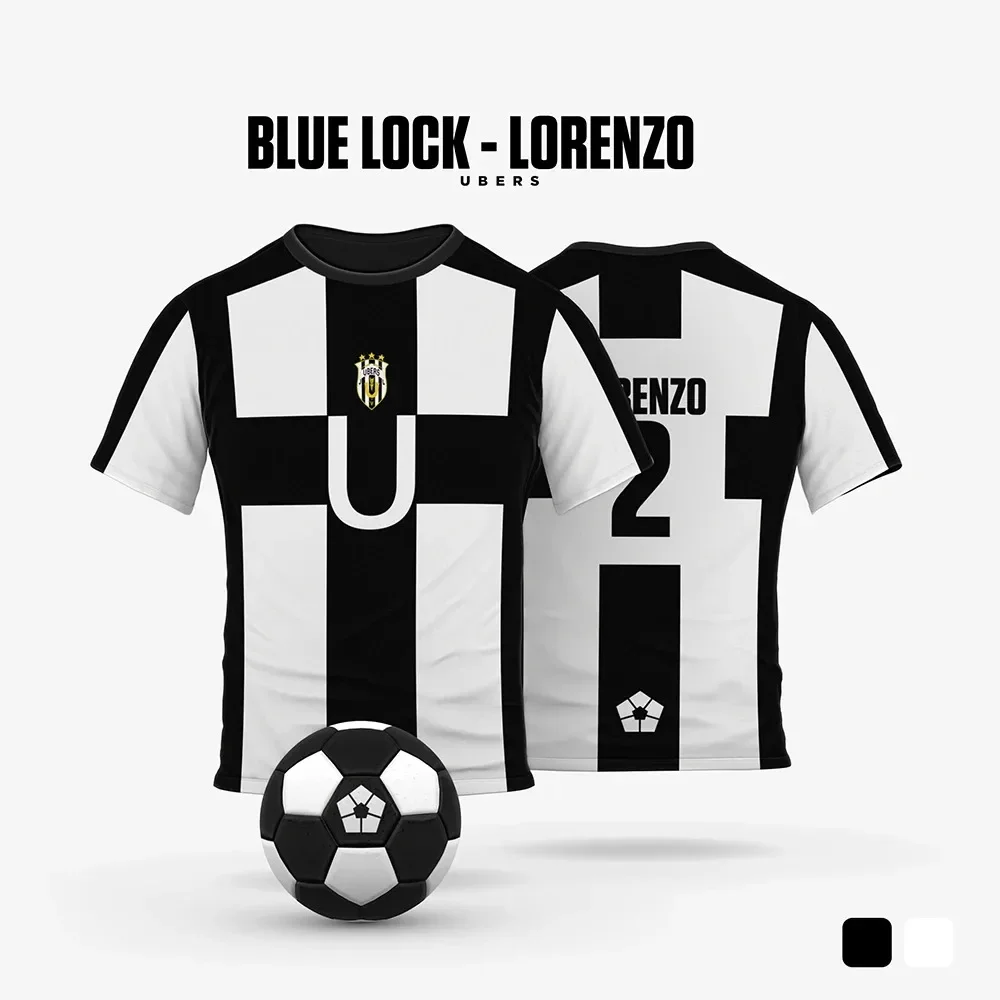 Blue Lock dibujos animados Anime Cosplay hombres Jersey verano manga corta niños camisetas Unisex 2024 nueva camiseta de moda image 2