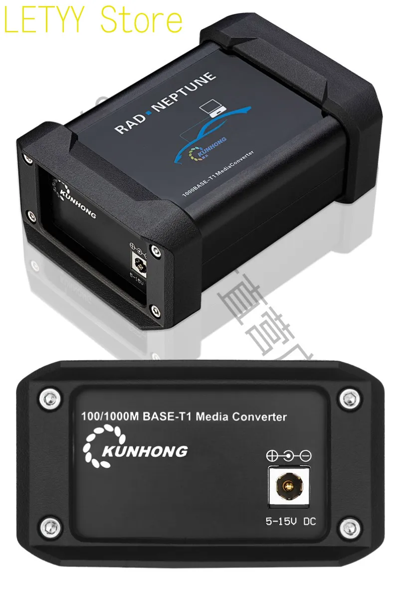 1000Base-T1 100 Gigabit in Car Ethernet Converter to RJ45 in Car Ethernet