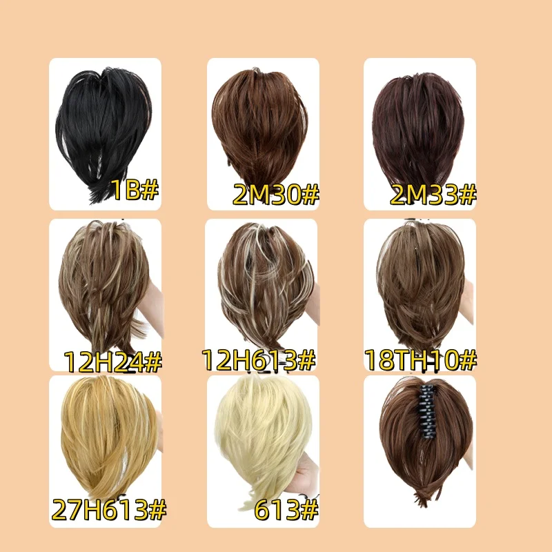 Elegante Haarspange für einen unordentlichen Dutt für Damen, synthetische, glatte Pferdeschwanzverlängerung & hoher Dutt, einfach zu tragen, perfekt für den täglichen Gebrauch. – Detail 6