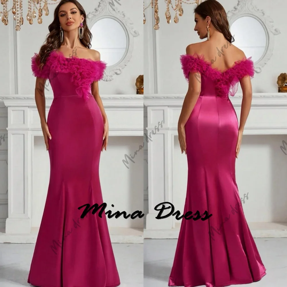 

Mina Customized Women's Floral Evening Gown Luxurious Saudi Evening Dress Luxury 2024 Dubai Elegant Special Occasion Dress Prom