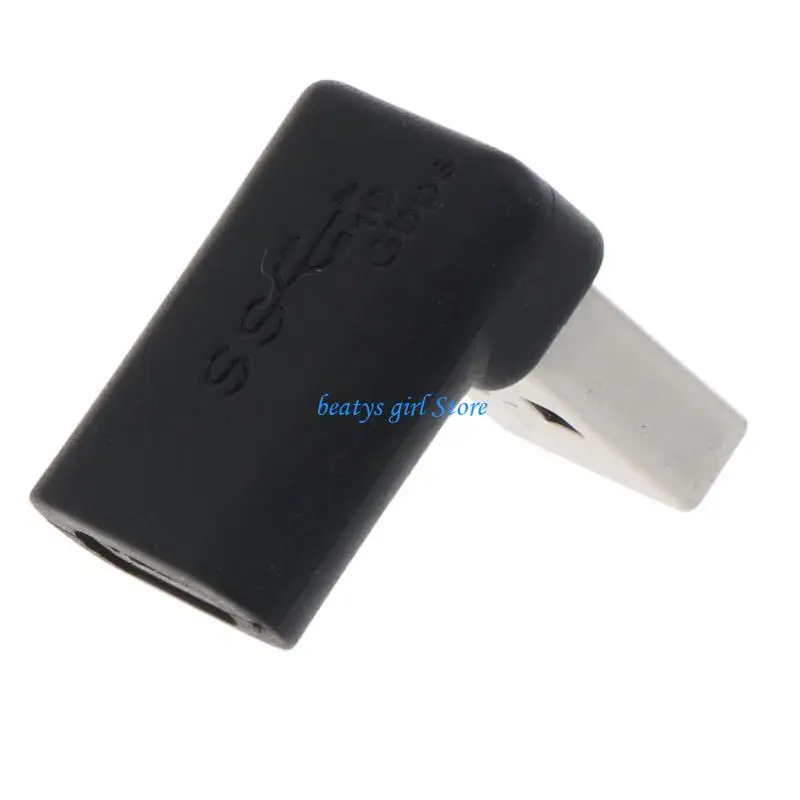 

C7AB 10 Гбит / с USB 3,0 Адаптер мужского в женский конвертер Синхронизированный адаптер для ноутбука на 90 градусов