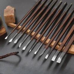 Set di utensili manuali per intaglio della pietra Set di scalpelli per intaglio della pietra professionale 11/7/5/3 pezzi strumento per scultura Fine per la lavorazione del legno in acciaio al Manganese