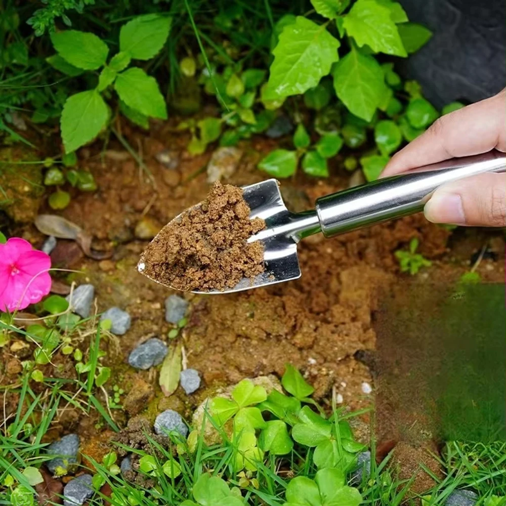 NEW Planting Shovel Gardening Tools Mini Set Outdoor Potted Stainless Steel Household Soil Rake Garden Hand Tools