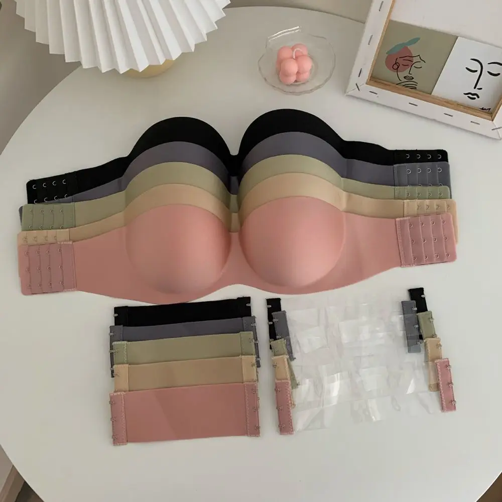 Underwear Push-up Tube Top Beauty Back Invisible Bra Half Cup Sexy Strapless Bra Women Bras Without Straps Bralette Chest Wrap