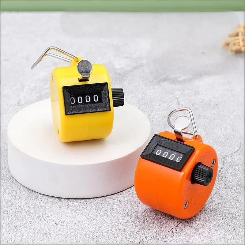 (N) Handheld 4 Digital Tally Counter Mechanical Manual Palm Clicker Number Count For Inventory Counting Sports Scoring