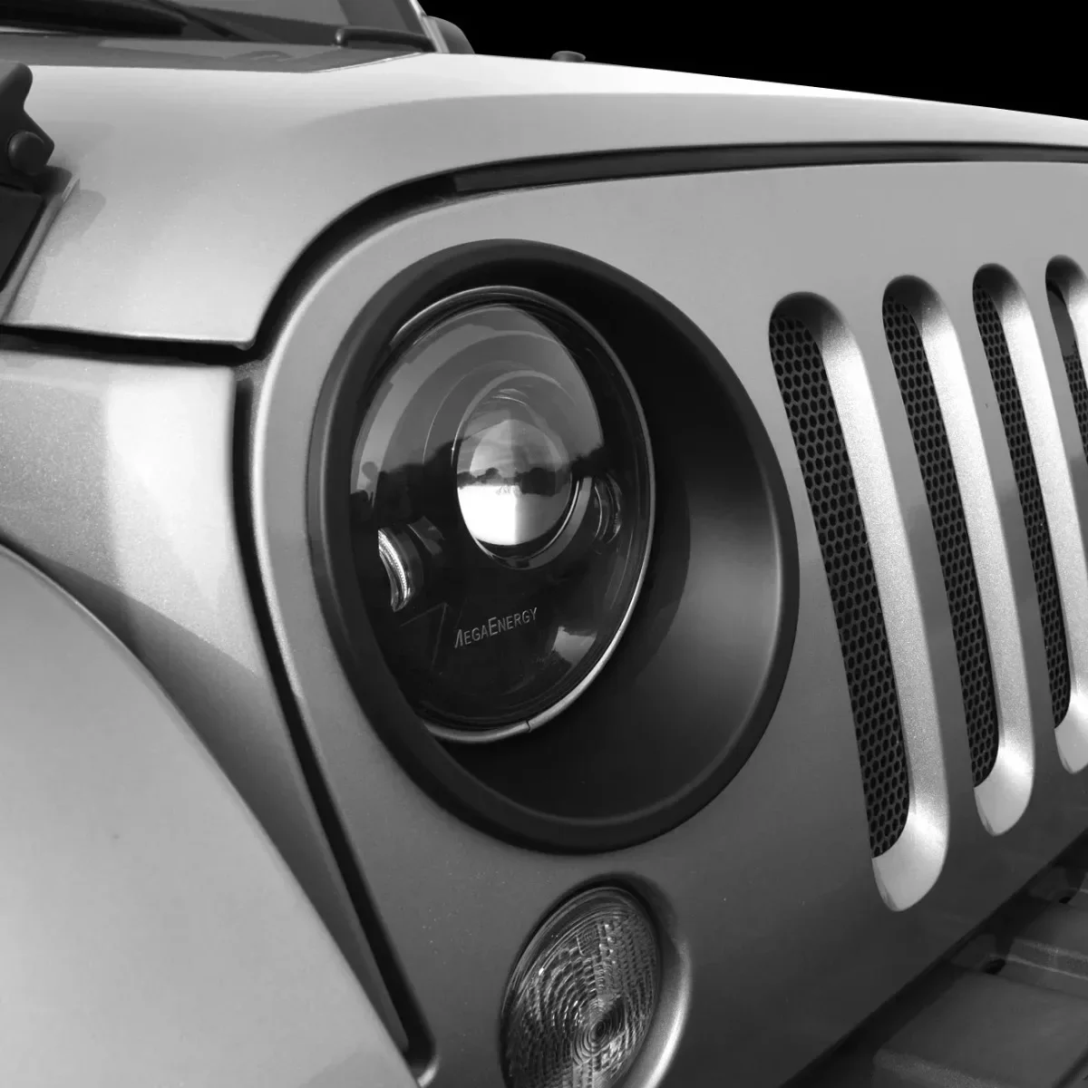 2Pcs Matte Black Front Headlight Bezel Decorative Ring Protective Cover Trim For Jeep Wrangler JK 2007-2018 Exterior Accessories