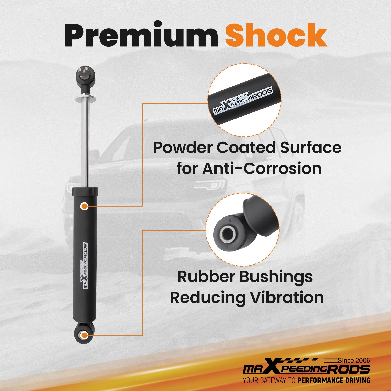 Kit de elevación de 3,25 pulgadas con amortiguadores para Jeep Wrangler TJ 6CYL 1997-2002