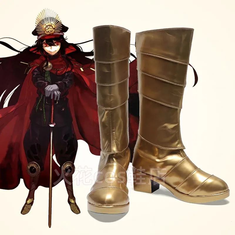 

Fate Oda Nobunaga обувь для косплея Аниме игры Cos длинные ботинки комикс косплей костюм реквизит обувь для Хэллоуина
