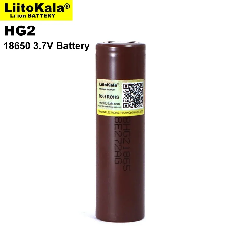 New  Liitokala 18650 Battery HG2 3000mAh 3.6V Lithium Continuous Discharge 20A Dedicated Electronic Power  Battery