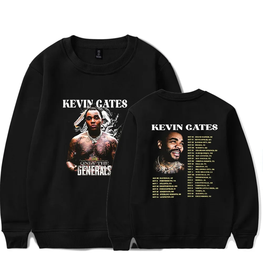 Kevin Gates Only The Generals Tour Oversized Hoodie Women Men O-neck Long Sleeve Crewneck Sweatshirt Casual Tracksuit