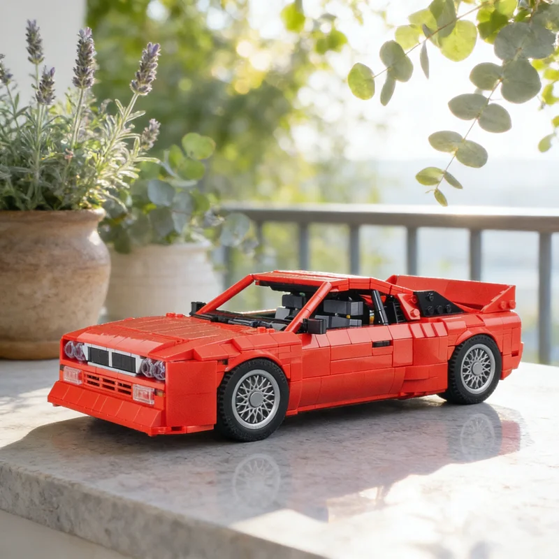 1623pcs MOC Icons Lanciased Rally Stradale Model Building Blocks Architecture Toy Christmas Gifts Idea Education Kids Brick