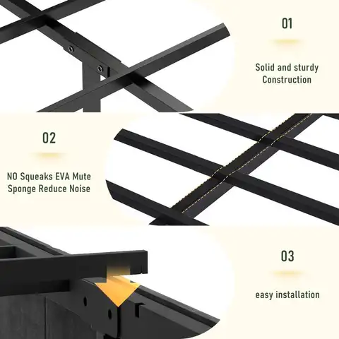 8 best sales queen size-sängramar med huvudgavel - №6