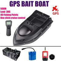 RC GPS 500M Bait Boat  40 Fishing Points Expanded Funnel Load  3KG Automatic Cruise Return Fish Detector Hook Feeding Trawl Ship