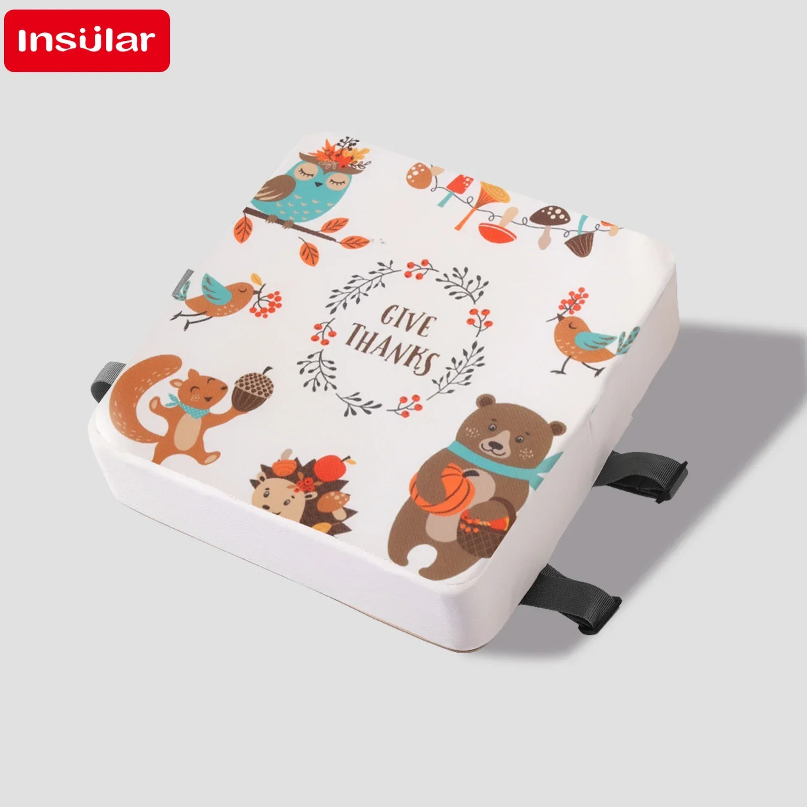 insular-baby-dining-chair-booster-cushion-waterproof-removable-kids-highchair-seat-pad-star-chair-heightening-cushion-child