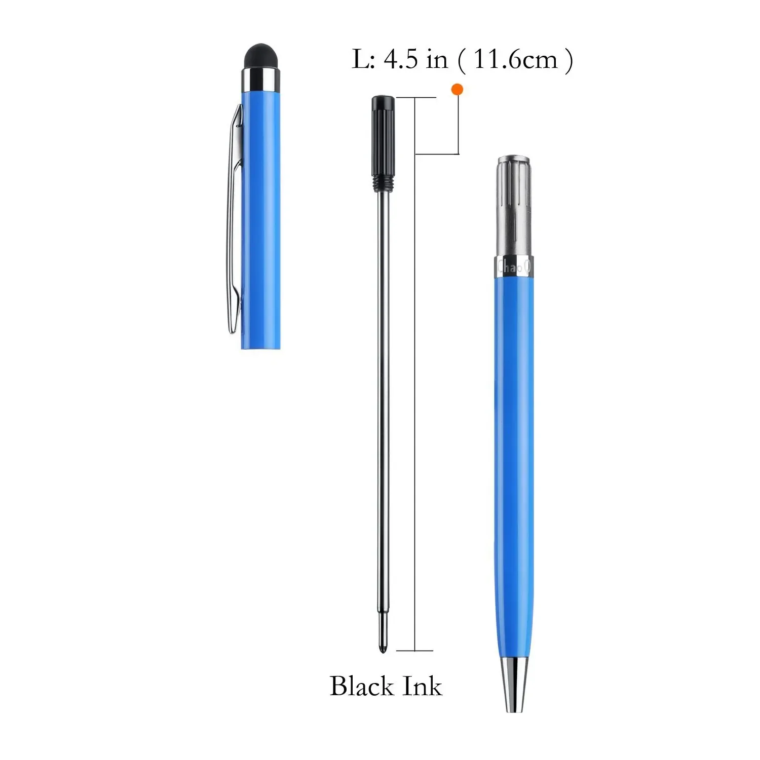 10 Pcs Pen Refill Blue Black Ink Ballpoint Ball Point Pens Refills For High Quality Writing Office School Supplies