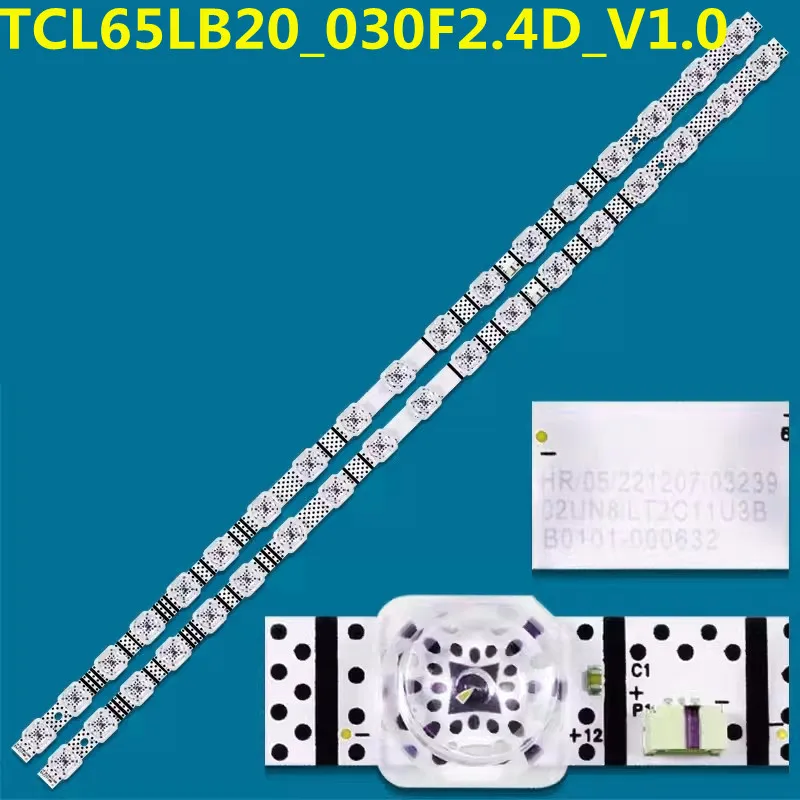 Tira de luz de fundo LED, 18 lâmpadas, 65V6E, 65V6EA, 65S11, 18x2, Ca, 65P635, 65S451, 65S455, 65S265C, 665mm, 10 peças