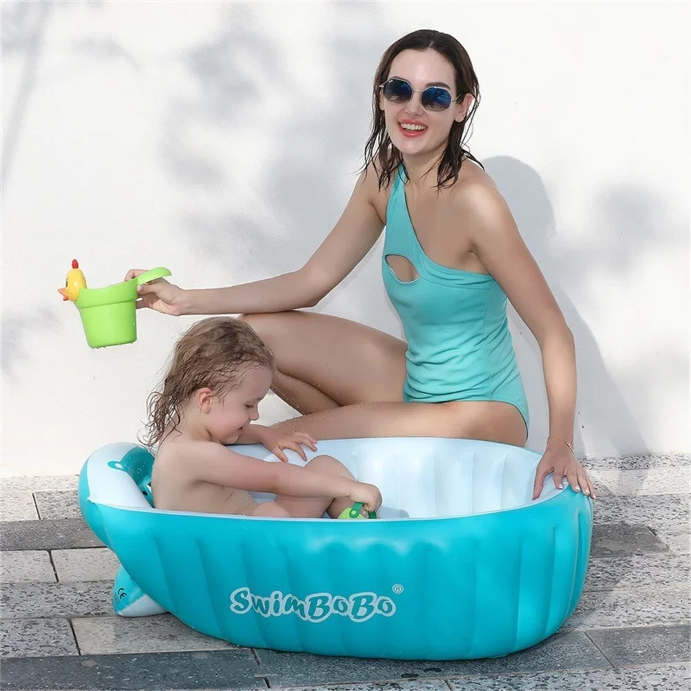 

Inflatable Baby Bath Tub Foldable Swimming Pool Children's Home Bathtub Inflatable Pool Float Circle Party Toys Water Sports