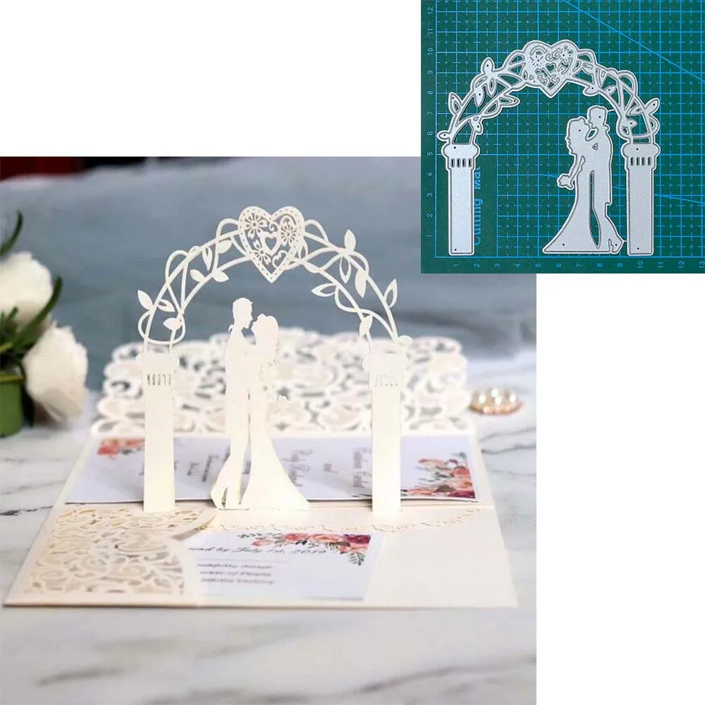 Wedding couple metal cutting dies mold Scrapbooking decoration paper craft knife mould blade punch template Embossing stencils