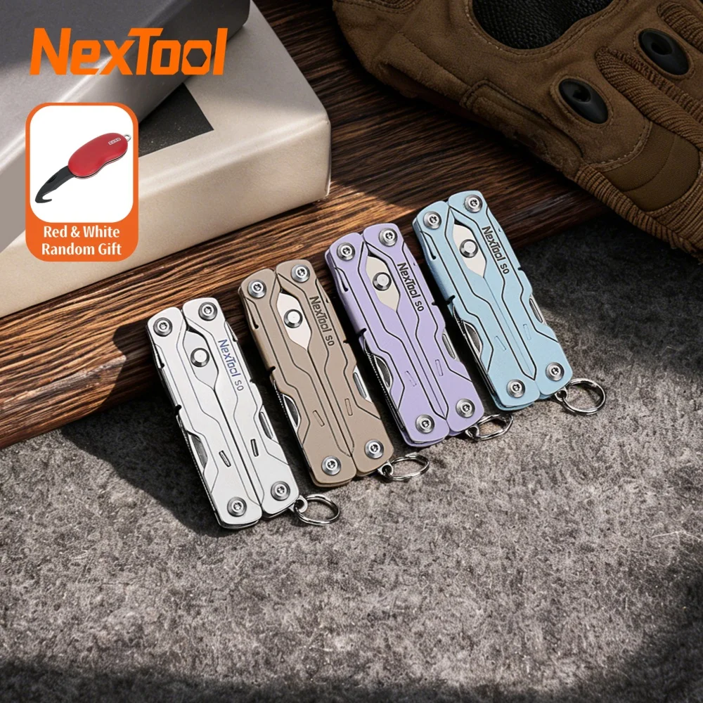 NexTool Micro Multitools S0 8 em 1 Mini Tesoura de Marinheiro Mini Multitool de Bolso Ferramentas Manuais Dobráveis EDC Multitool de Sobrevivência para Camping
