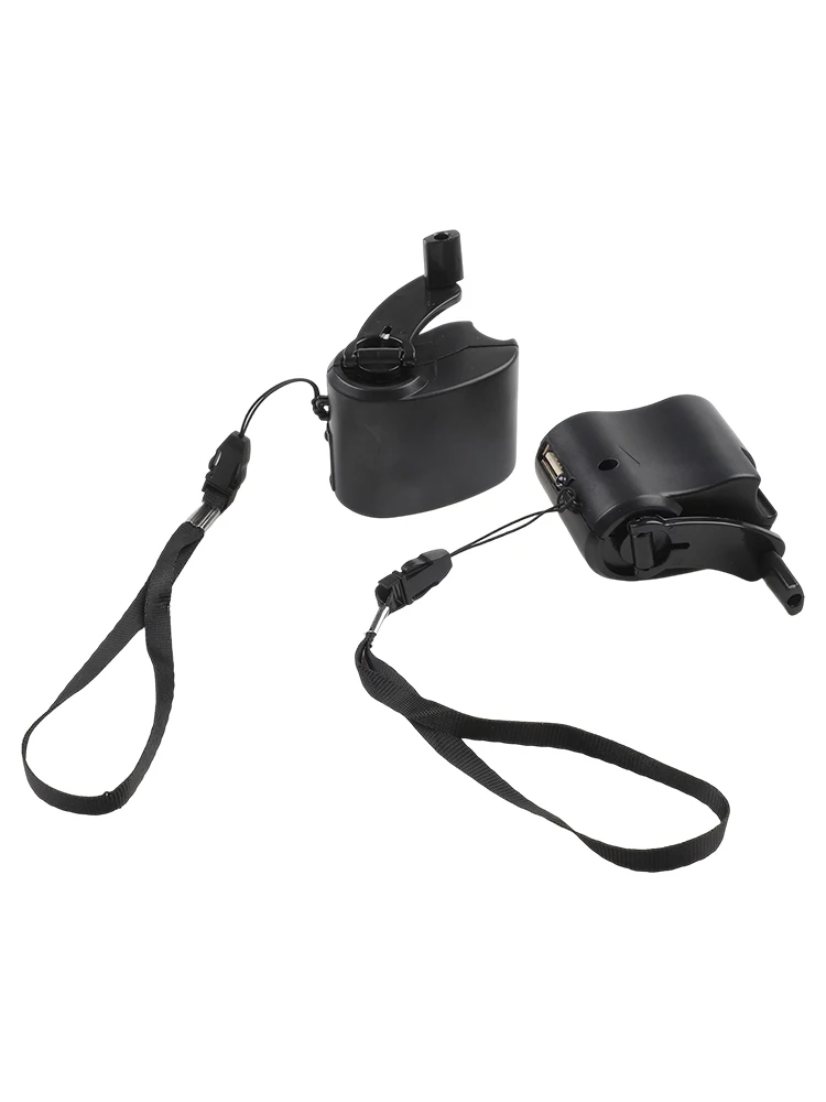 2PCS Manual Dynamo USB Hand Crank Generator For Mobile Phone Digital Device Power Supply Outdoor Camping Tool