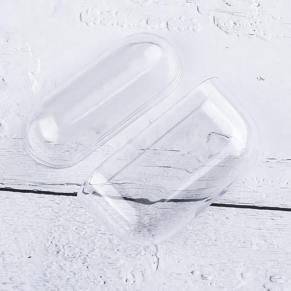Transparent PC Earphone Case For AirPods 4 3 2 1 Pro 2 USB C Cover Hard Anti-fall Clear Headphone Coque For AirPods 4 4th Pro2