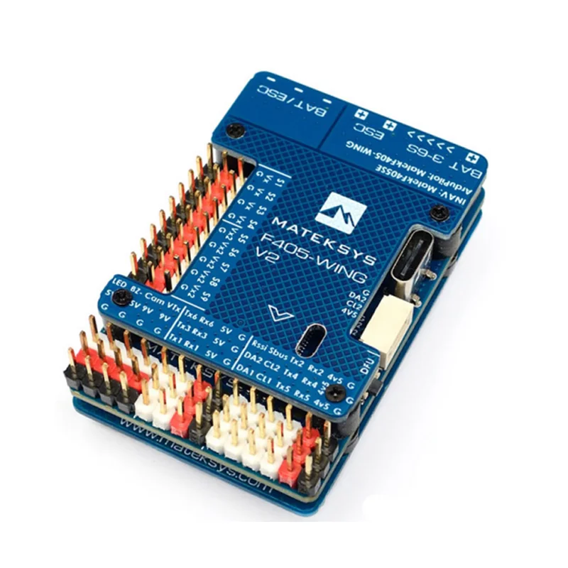 Matek MATEKSYS F405 WING V2 Flight Controller with 3-6S Support & DPS310 Barometer for FPV Applications