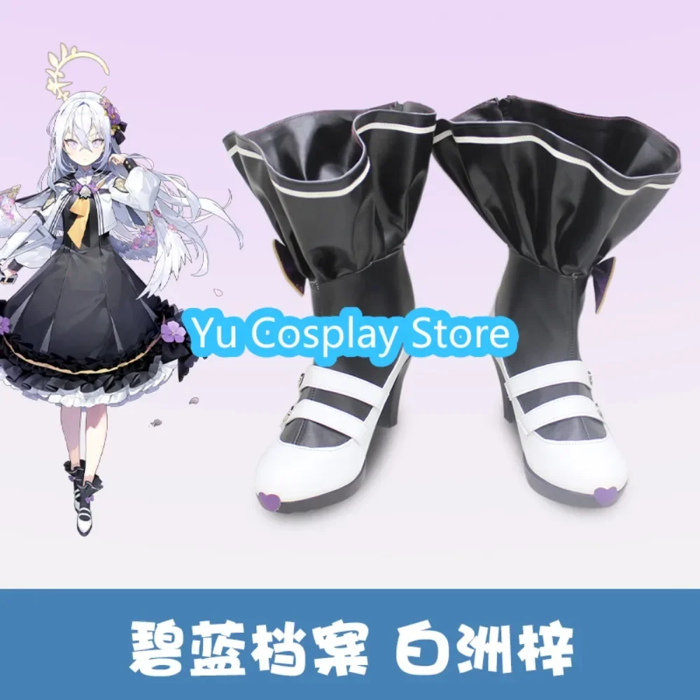 

Yu Cosplay Store Blue Archive Atsuko Shiraishi Cosplay Shoes Halloween Role Play Shoes Boots Anime Game Costume Props Anime