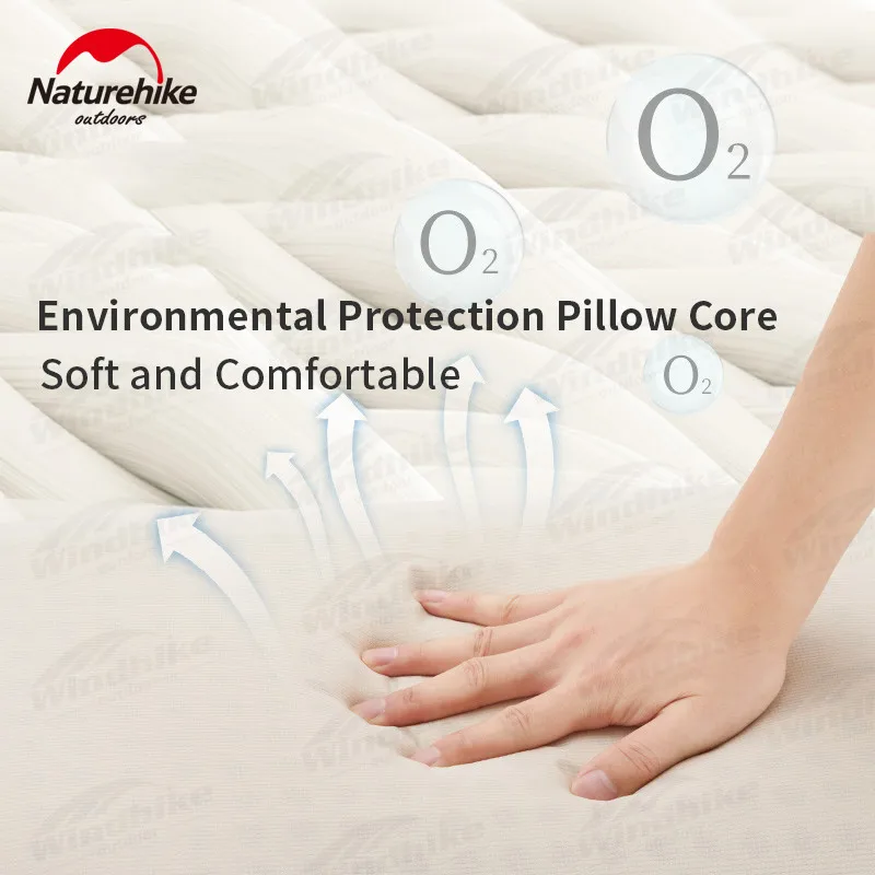 Naturehike New Memory Foam Comfort Square Pillow Portable Outdoor Camping Travel Pillow Slow Rebound Pillow Easy Storage Pillow