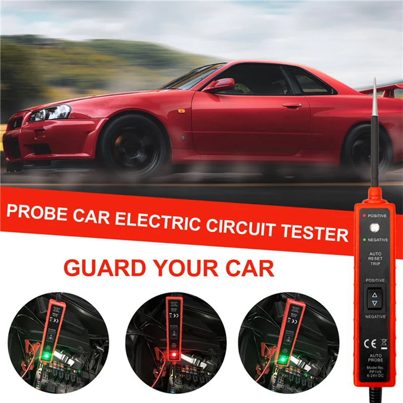 Probador de circuito eléctrico de coche EM285, pluma de prueba, herramienta de diagnóstico eléctrico multifuncional, sonda de potencia, lápiz, prueba de batería automotriz