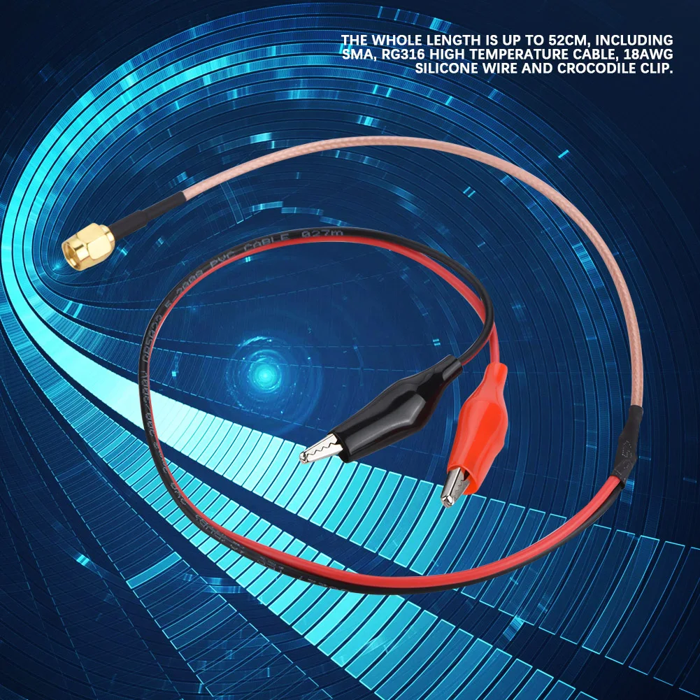 RF Connection Cable Testing Cable Testing Wire Radio Frequency Connection Cable Red Black Test  Testing Wire 52cm