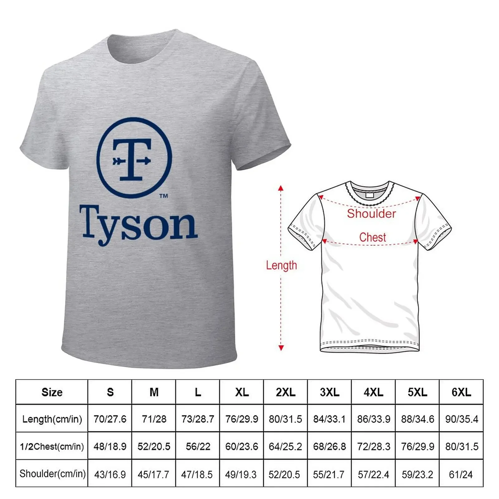 tyson restaurant logo T-Shirt designer shirts oversizeds big and tall t shirts for men