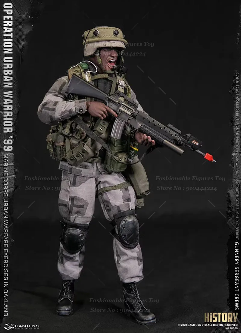 DAMTOYS 1/6 DAM78080 Men Soldier Operation Urban Warrior Marine Corps Urban Warfare Exercises Gunnery Sergeant Crews 12