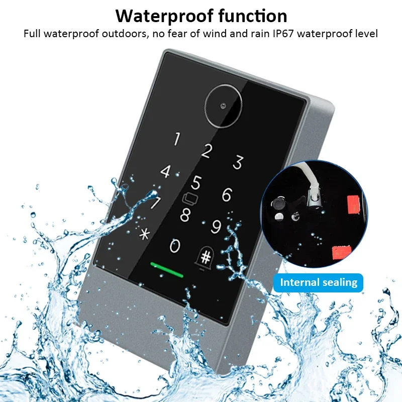 TTlock Smart Phone App QR Code 13.56Mhz Rfid Door Access Control System Door Kit Ip67 Waterproof Reader Nfc G2 Gateway