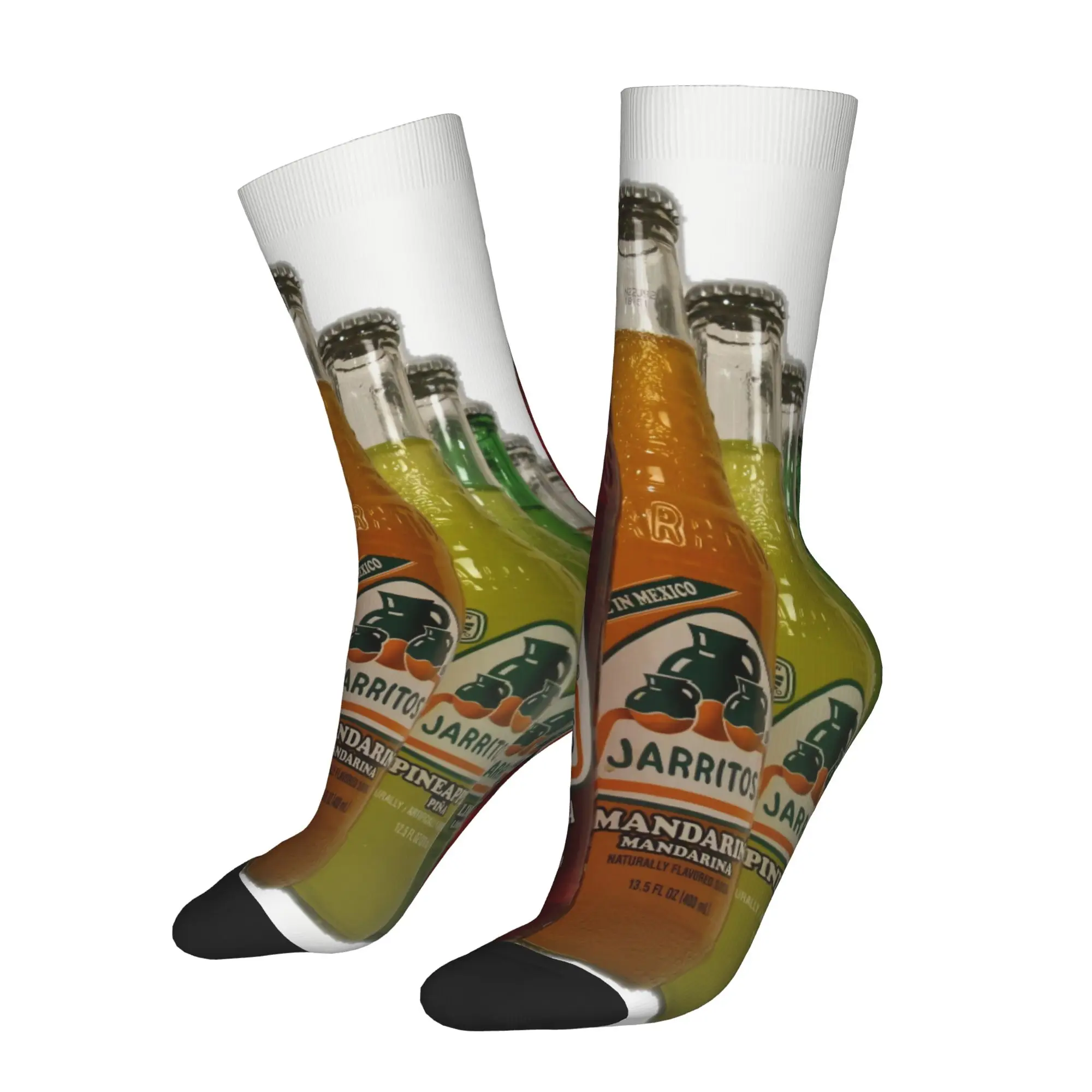

Funny Sock jJarritos jJarritos Flavor Variety Bottle Lineup Hip Hop Quality Pattern Printed Men Socks Novelty Men's Socks