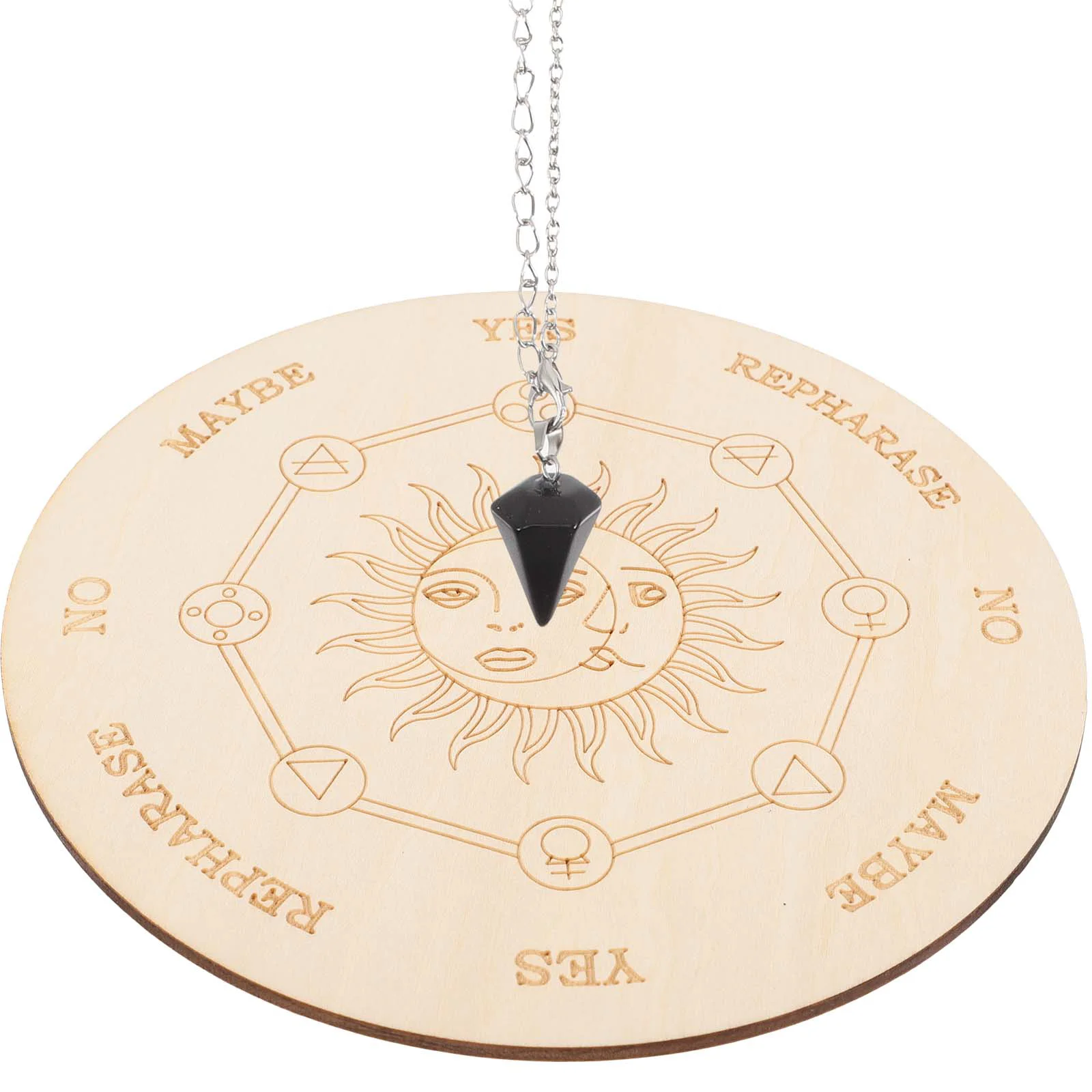 Wooden Board Wiccan Supplies Witch Altar Crafts Metaphysical Message Divination Dowsing