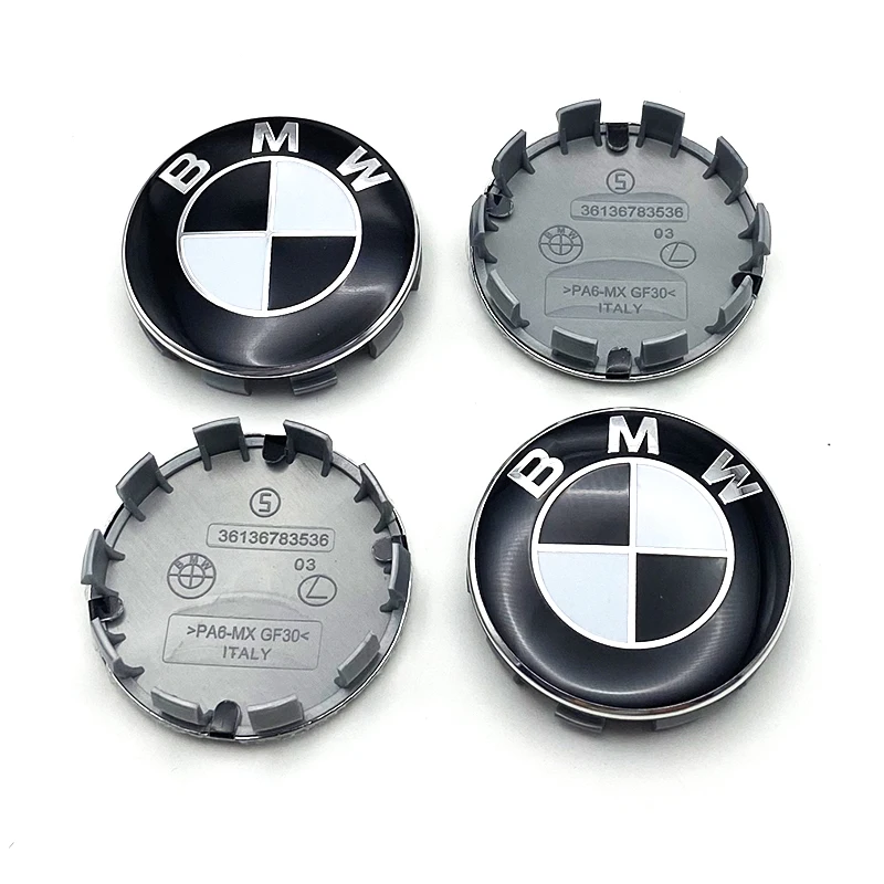 4Pcs 68MM 60MM 56MM Car Wheel Center Hup Caps Wheel Cover BMW E36 E39 E46 E60 E90 E90 F01 F10 F30 G01 G20 G21 G30 G11 F15 X5 X3