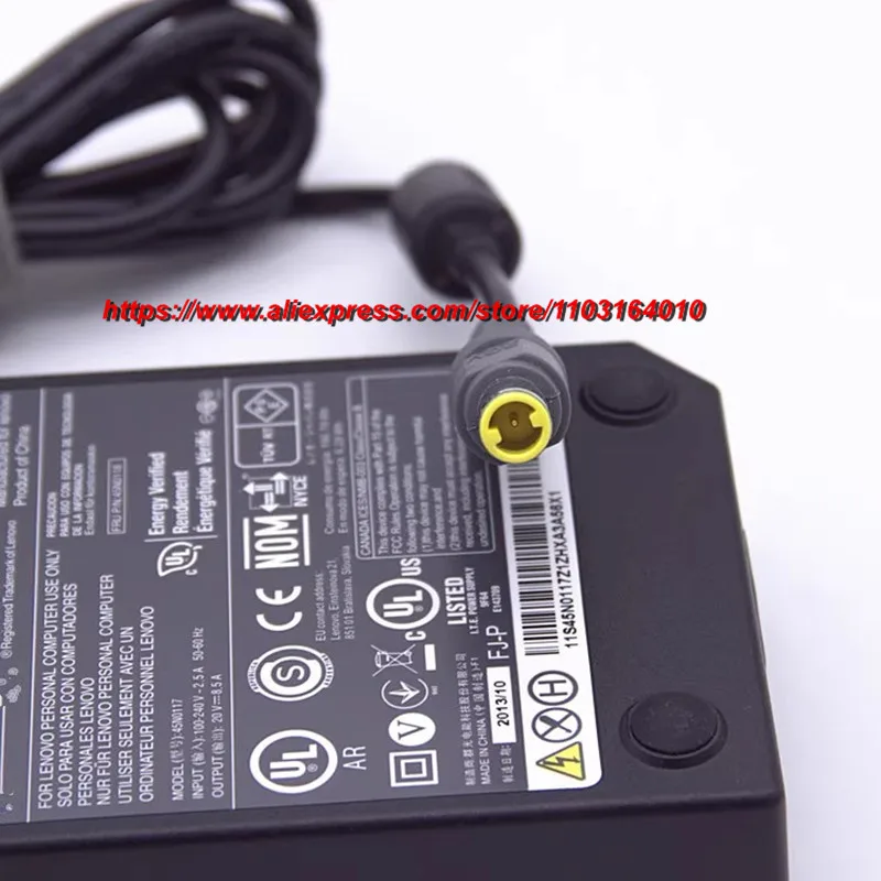 الأصلي 45N0117 ADL170NL3A PA-1172-73 20 فولت 8.5A 170 واط محمول التيار المتناوب محول لينوفو ثينك باد w520 w530 شاحن التيار الكهربائي
