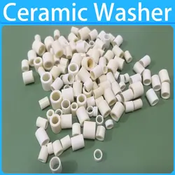 M2 M3 M4 M5 M6 Ceramic Washer High Temperature Resistant Spacer Ring Insulating Ceramic Tube Gasket Oring