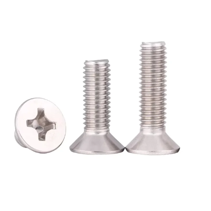 Gb819 Din965 M1 M1.2 M1.4 M1.6 M2 M2.5 M3 M4 M5 Stainless Steel 304 Phillips Flat Countersunk Head Micro Machine Screw