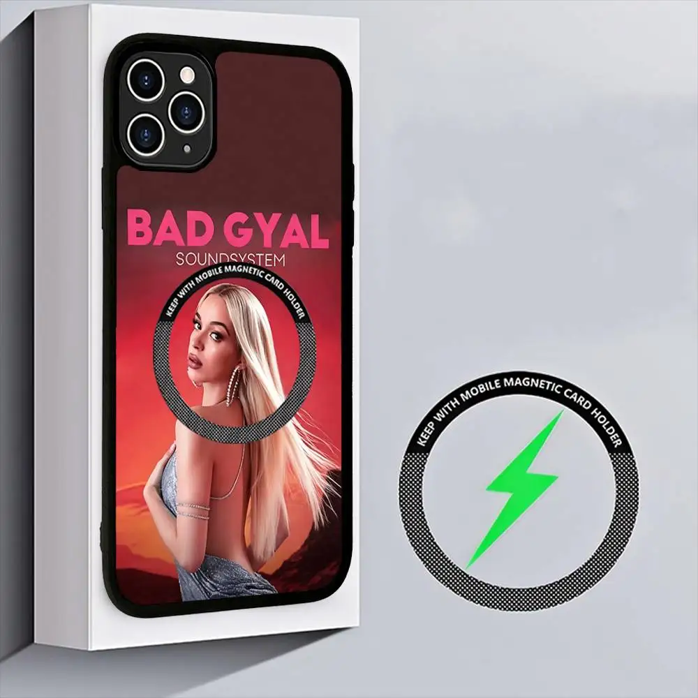 Singer B-bad G-gyal Classic Vintage For Magesafe Magnetic Wireless Phone Case For IPhone 17 Pro Max Air 13 12 Mini 16 15 14 11
