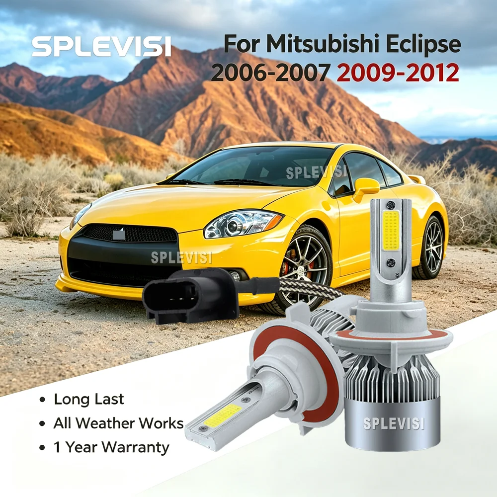 9008 H13 Car Lights LED Headlight enhances visibility without causing glare For Mitsubishi Eclipse 2006 2007 2009 2010 2011 2012