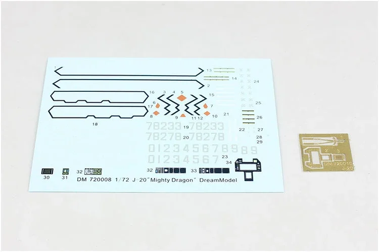 Dream Model Assembly Aircraft Kit DM720010 J-20 Mighty Dragon Invisible Fighter 1/72