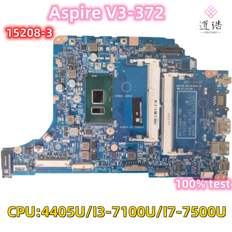 

Материнская плата для ноутбука Acer Aspire V3-372, 15208-3, 100% дюйма