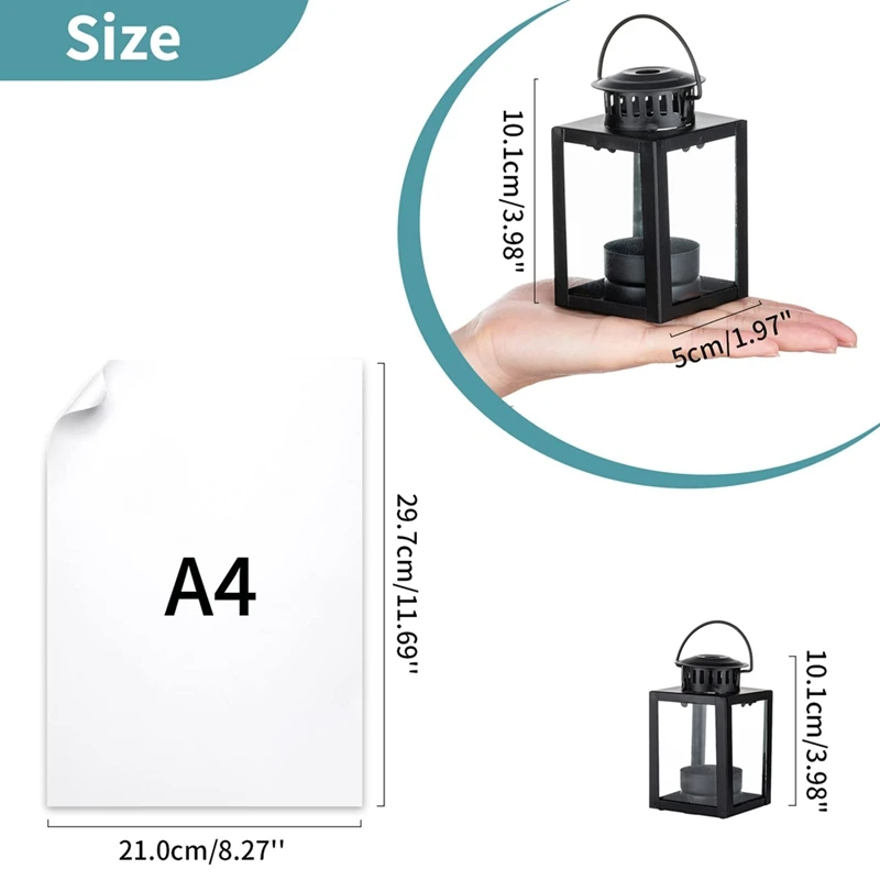 ABPQ-Lanternas para velas lanternas de jardim, 2 peças estilo vintage pendurado pequenas lanternas para vela tealight, suportes de luz de chá