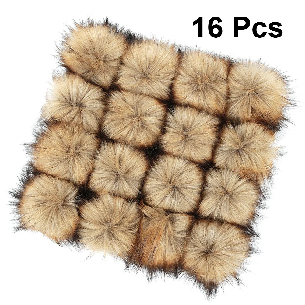 

16pcs 10Cm Diameter With Elastic Ropes For Diy Hat Clothes Decor Craft Sewing Projects Ball Clothing Ball Accessories Handcraft