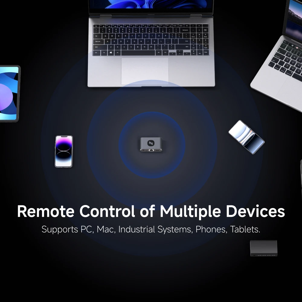 AweSun حجم صغير سحابة KVM Q1 التحكم عن بعد سطح المكتب الكمبيوتر المحمول دون اتصال بالإنترنت الوصول عبر الإنترنت JetKVM BIOS SSH اتصالات البيانات