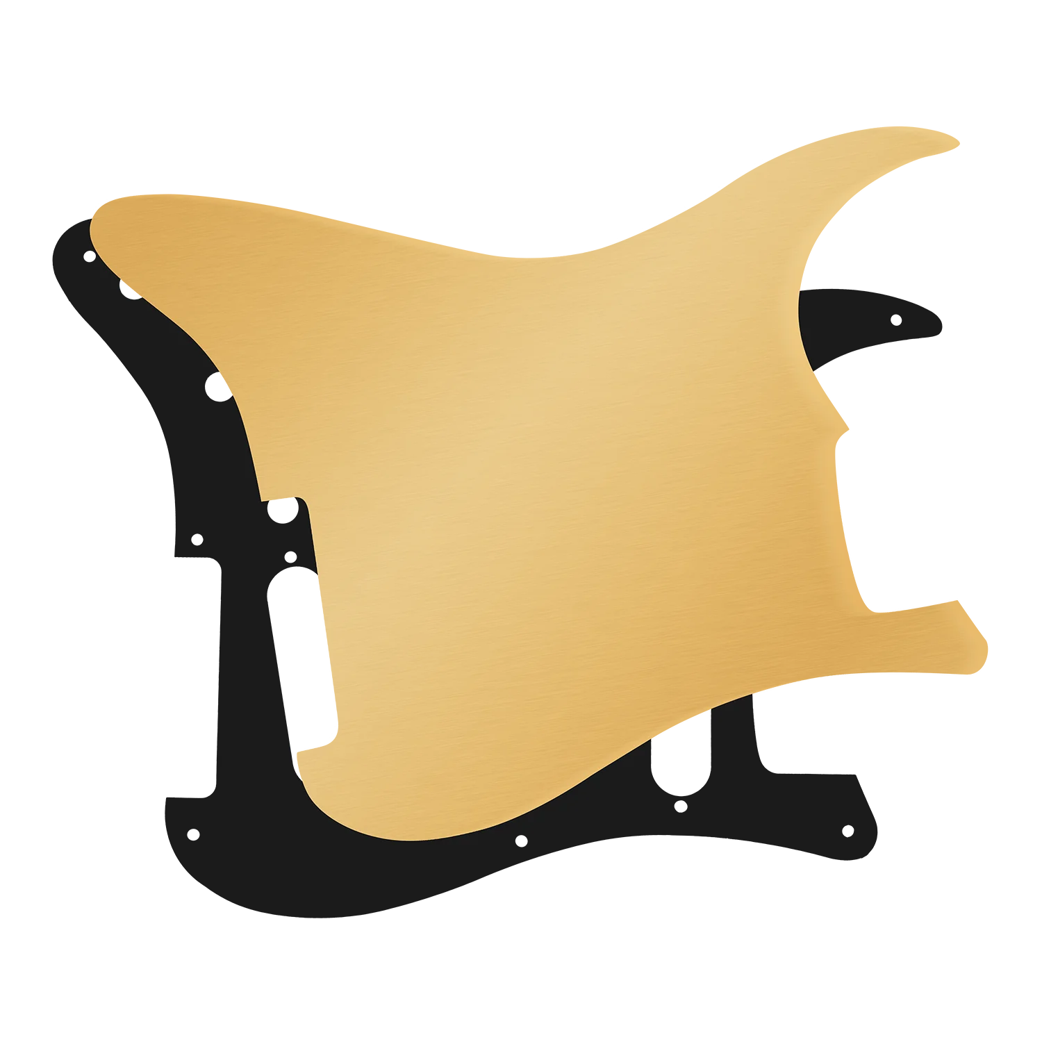 Dopro Aluminum/Brass/Copper Blank Guitar Pickguard Shield Plate Blank Ground Shielding Plate for Fender ST/Strat Guitars